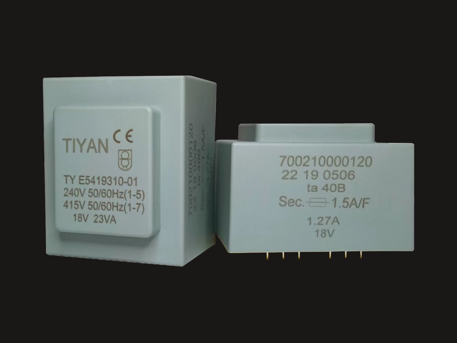 Gekapselte Transformatoren TY E54 Serie